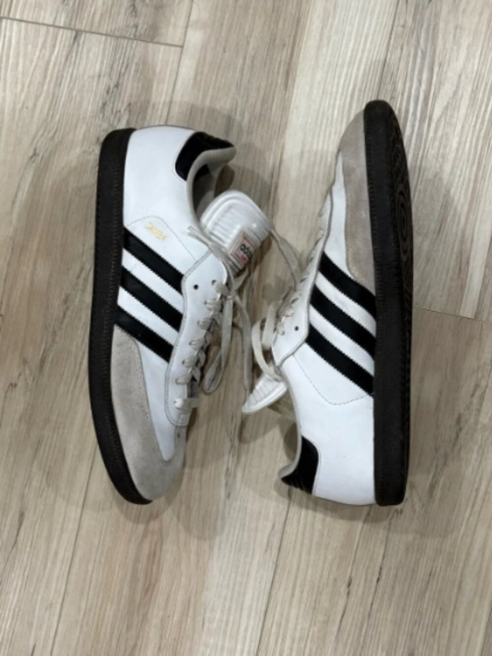 Adidas Samba Classic Men's White & Brown Sneakers